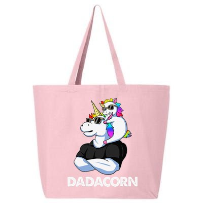 Dadacorn Unicorn Dad and Baby Christmas Papa Father's Day 25L Jumbo Tote