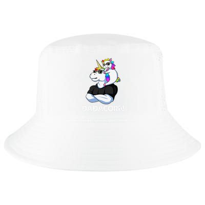 Dadacorn Unicorn Dad and Baby Christmas Papa Father's Day Cool Comfort Performance Bucket Hat