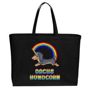 Dachshund Unicorn Cotton Canvas Jumbo Tote