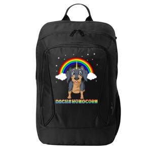 Dachshund Unicorn City Backpack