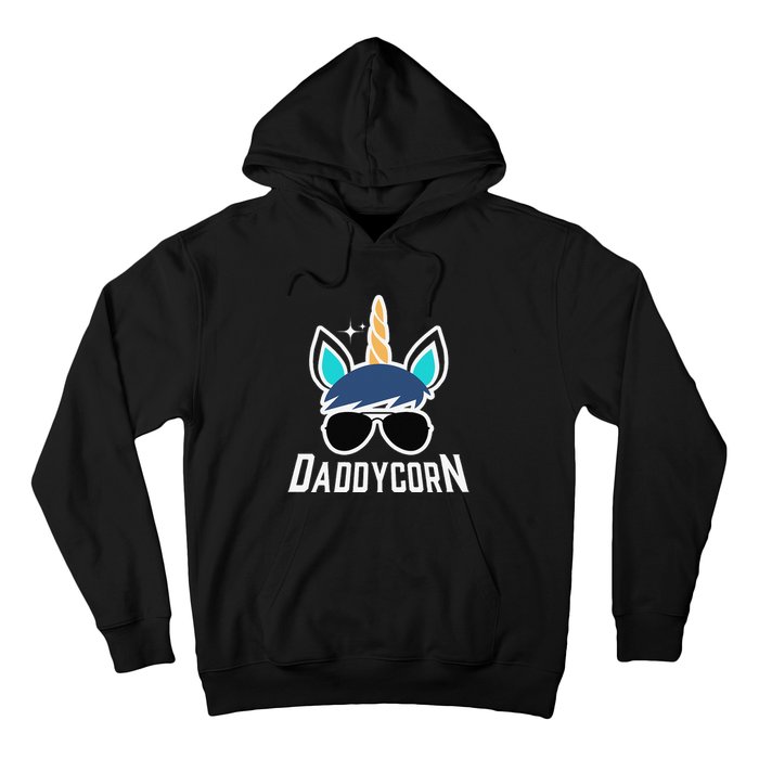 Daddycorn Unicorn Daddy And Baby Father's Day Hoodie