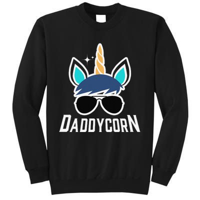 Daddycorn Unicorn Daddy And Baby Father's Day Sweatshirt