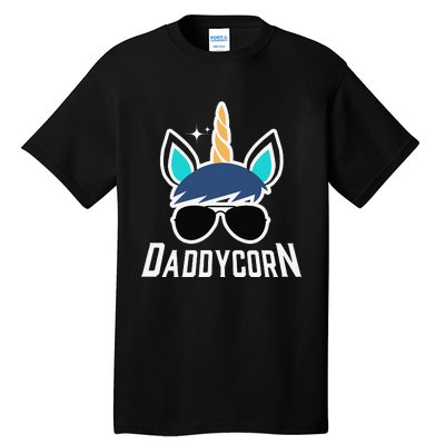 Daddycorn Unicorn Daddy And Baby Father's Day Tall T-Shirt