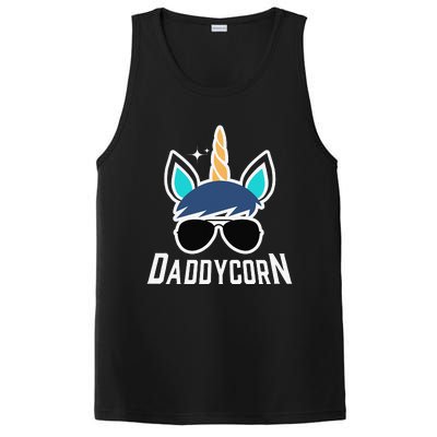 Daddycorn Unicorn Daddy And Baby Father's Day PosiCharge Competitor Tank