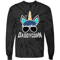 Daddycorn Unicorn Daddy And Baby Father's Day Tie-Dye Long Sleeve Shirt