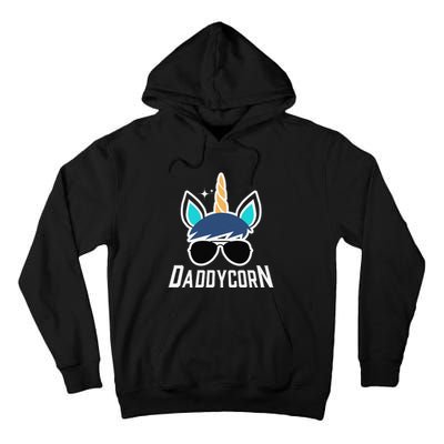 Daddycorn Unicorn Daddy And Baby Father's Day Tall Hoodie