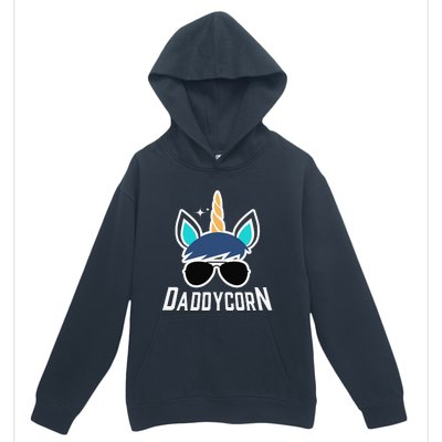 Daddycorn Unicorn Daddy And Baby Father's Day Urban Pullover Hoodie