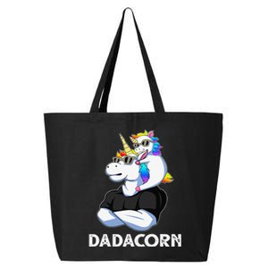 Dadacorn Unicorn Dad Unicorn Lovers Father's Day 25L Jumbo Tote