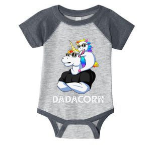 Dadacorn Unicorn Dad Unicorn Lovers Father's Day Infant Baby Jersey Bodysuit