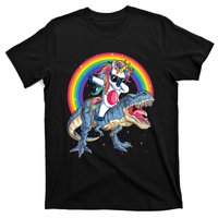 Dabbing Unicorn Dinosaur T Rex T-Shirt