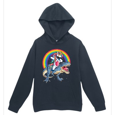 Dabbing Unicorn Dinosaur T Rex Urban Pullover Hoodie