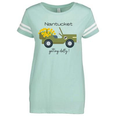 Daffodils Upon Daffodils Nantucket Enza Ladies Jersey Football T-Shirt