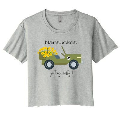 Daffodils Upon Daffodils Nantucket Women's Crop Top Tee