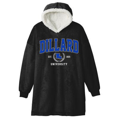 Dillard University Hooded Wearable Blanket