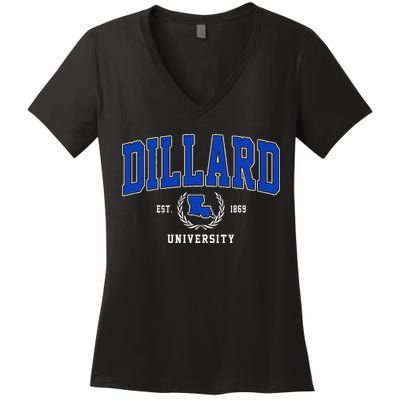 Dillard University Women's V-Neck T-Shirt