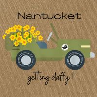 Daffodils Upon Daffodils Nantucket Getting Ack Cotton Canvas Backpack