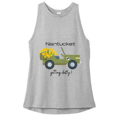 Daffodils Upon Daffodils Nantucket Getting Ack Ladies PosiCharge Tri-Blend Wicking Tank