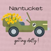 Daffodils Upon Daffodils Nantucket Getting Ack 25L Jumbo Tote