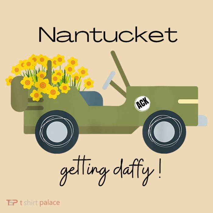Daffodils Upon Daffodils Nantucket Getting Ack Drawstring Bag