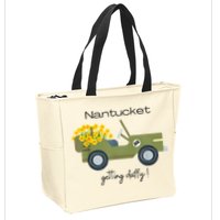 Daffodils Upon Daffodils Nantucket Getting Ack Zip Tote Bag
