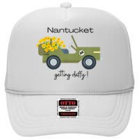 Daffodils Upon Daffodils Nantucket Getting Ack High Crown Mesh Back Trucker Hat