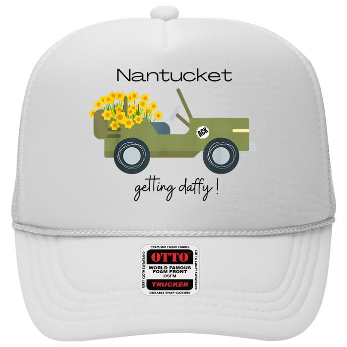 Daffodils Upon Daffodils Nantucket Getting Ack High Crown Mesh Back Trucker Hat