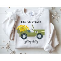 Daffodils Upon Daffodils Nantucket Getting Ack Sweatshirt