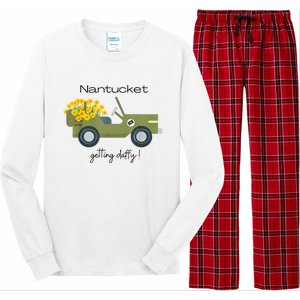 Daffodils Upon Daffodils Nantucket Getting Ack Long Sleeve Pajama Set