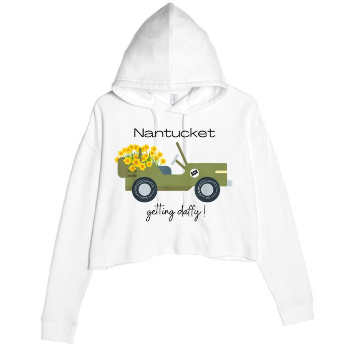 Daffodils Upon Daffodils Nantucket Getting Ack Crop Fleece Hoodie