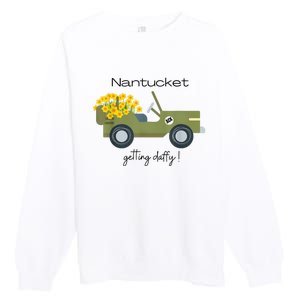 Daffodils Upon Daffodils Nantucket Getting Ack Premium Crewneck Sweatshirt