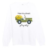 Daffodils Upon Daffodils Nantucket Getting Ack Premium Crewneck Sweatshirt