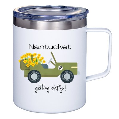 Daffodils Upon Daffodils Nantucket Getting Ack 12oz Stainless Steel Coffee Mug