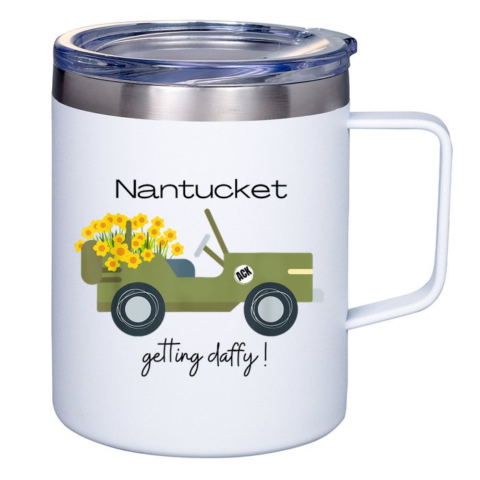 Daffodils Upon Daffodils Nantucket Getting Ack 12oz Stainless Steel Coffee Mug