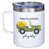 Daffodils Upon Daffodils Nantucket Getting Ack 12oz Stainless Steel Coffee Mug