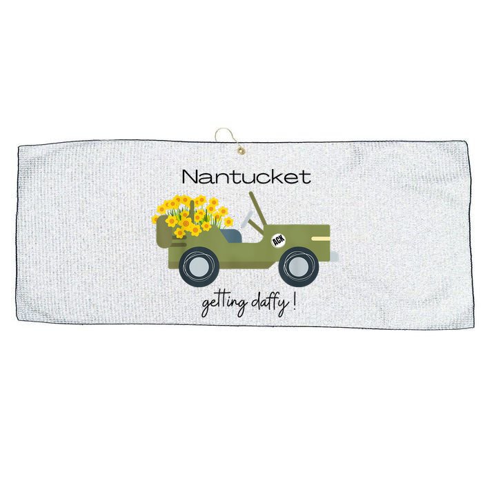 Daffodils Upon Daffodils Nantucket Getting Ack Large Microfiber Waffle Golf Towel
