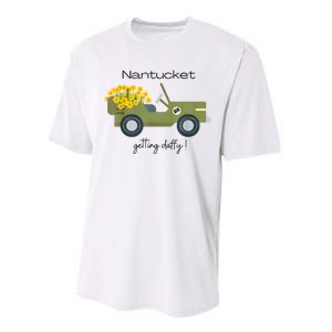 Daffodils Upon Daffodils Nantucket Getting Ack Performance Sprint T-Shirt