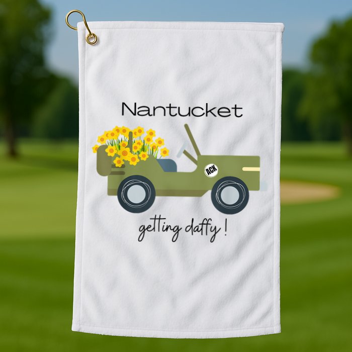 Daffodils Upon Daffodils Nantucket Getting Ack Golf Towel