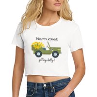 Daffodils Upon Daffodils Nantucket Getting Ack Crop Top