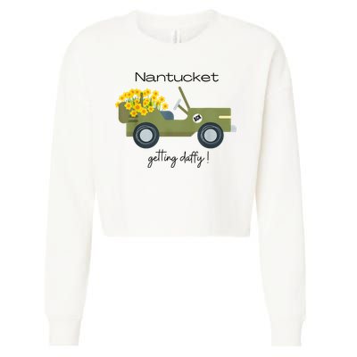 Daffodils Upon Daffodils Nantucket Getting Ack Cropped Pullover Crew