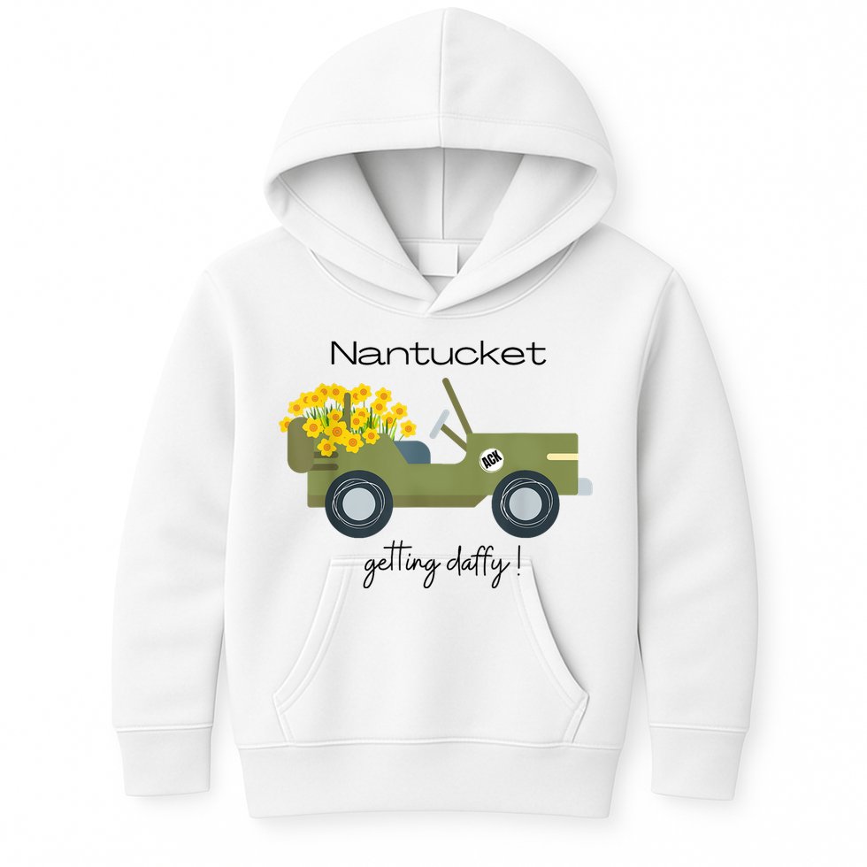 Daffodils Upon Daffodils Nantucket Getting Ack Kids Hoodie