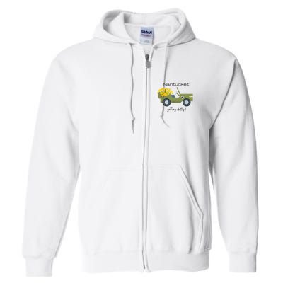 Daffodils Upon Daffodils Nantucket Getting Ack Full Zip Hoodie