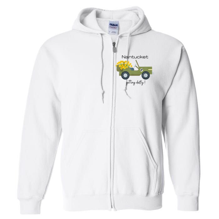 Daffodils Upon Daffodils Nantucket Getting Ack Full Zip Hoodie