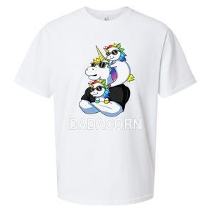 dadacorn unicorn dad far of 2 fars day Sueded Cloud Jersey T-Shirt