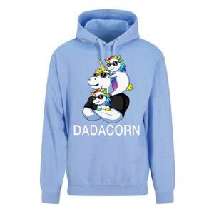 dadacorn unicorn dad far of 2 fars day Unisex Surf Hoodie