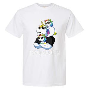 dadacorn unicorn dad far of 2 fars day Garment-Dyed Heavyweight T-Shirt