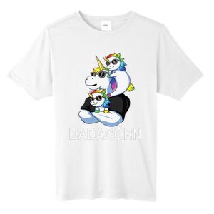 dadacorn unicorn dad far of 2 fars day Tall Fusion ChromaSoft Performance T-Shirt