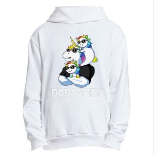 dadacorn unicorn dad far of 2 fars day Urban Pullover Hoodie