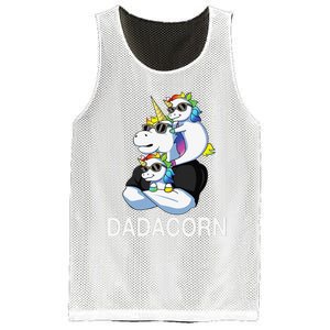 dadacorn unicorn dad far of 2 fars day Mesh Reversible Basketball Jersey Tank