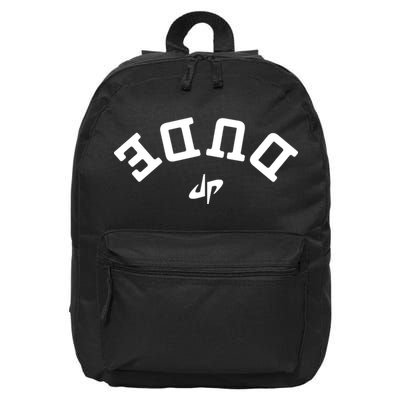 Dude Upside Down 16 in Basic Backpack