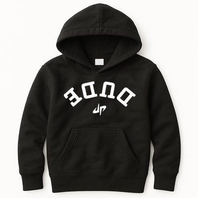 Dude Upside Down Kids Hoodie